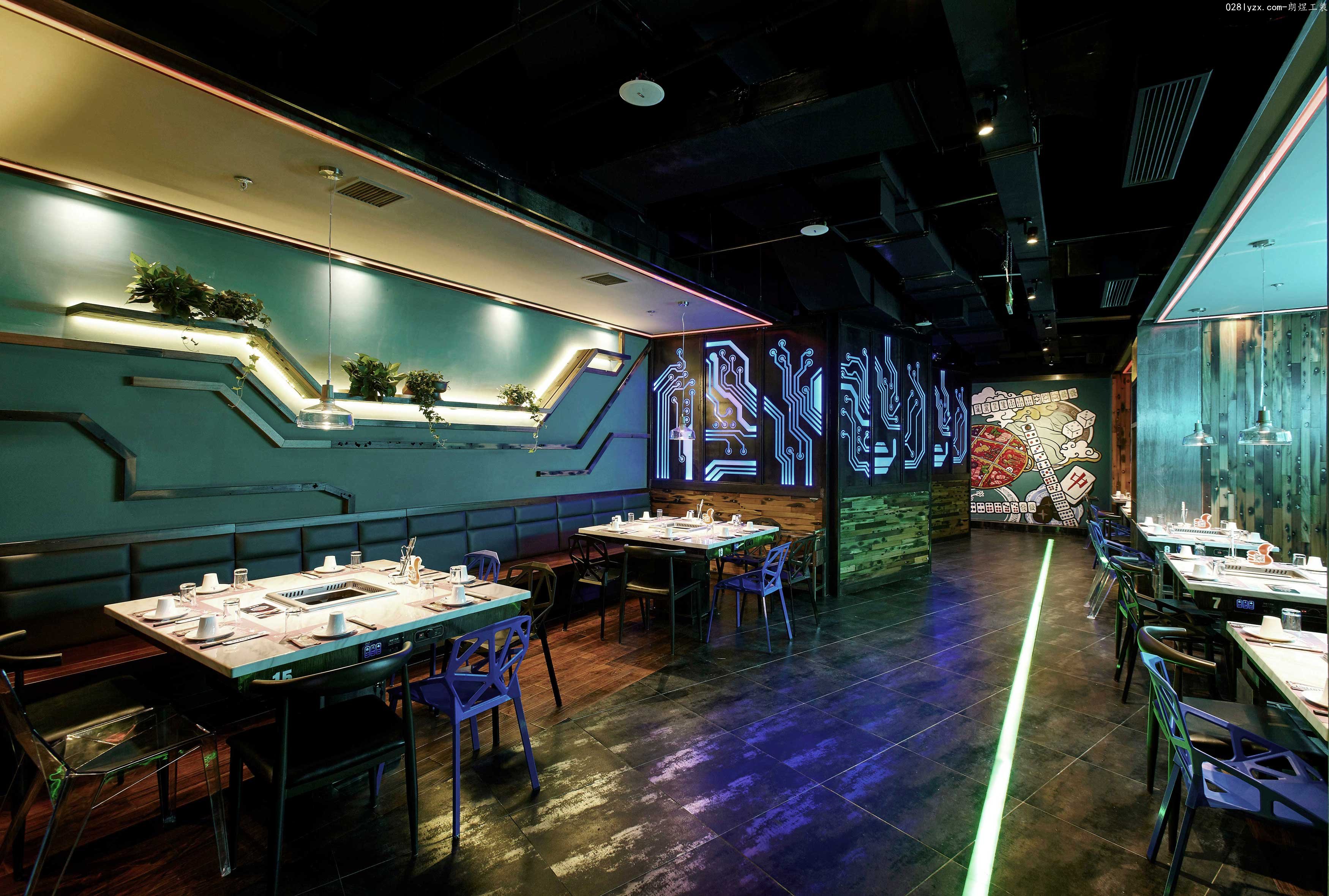 混搭风火锅店装修案例