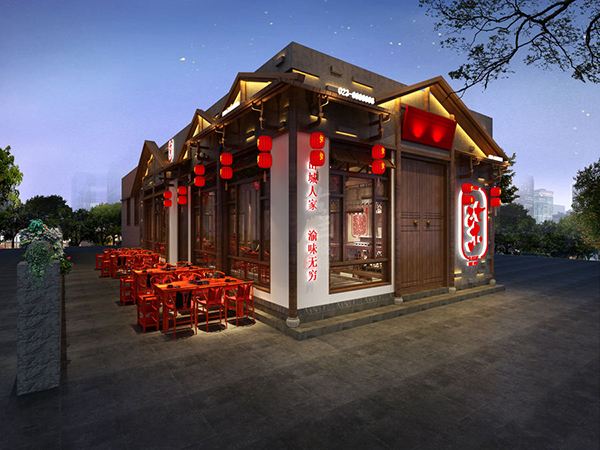 火锅店门头这样装修，保证生意“火爆”！