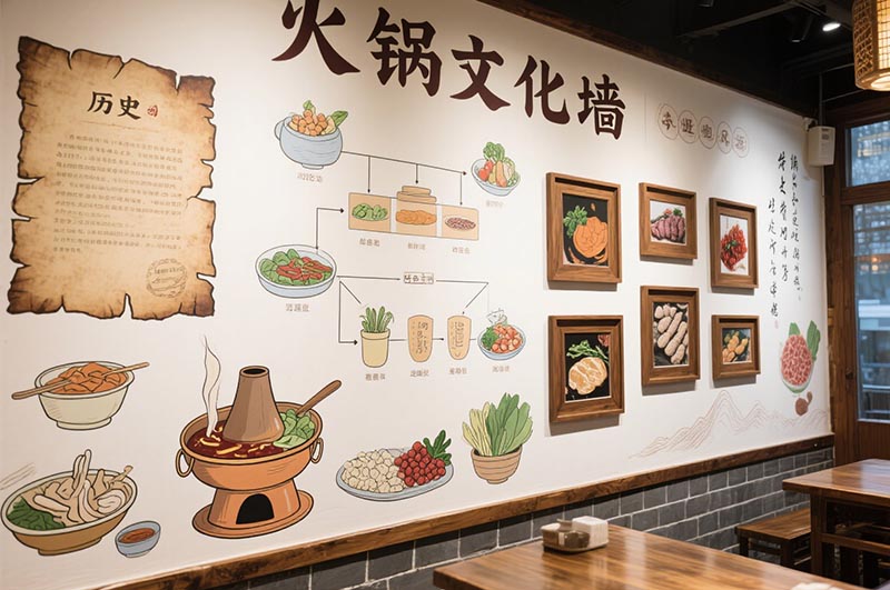 火锅店文化墙