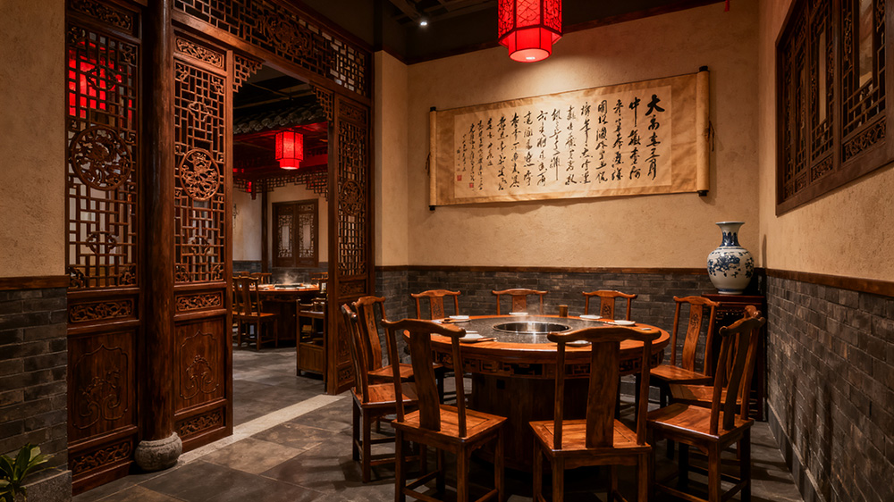 中式风格火锅店
