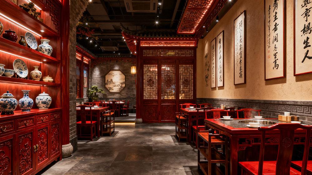 高档装修中式火锅店
